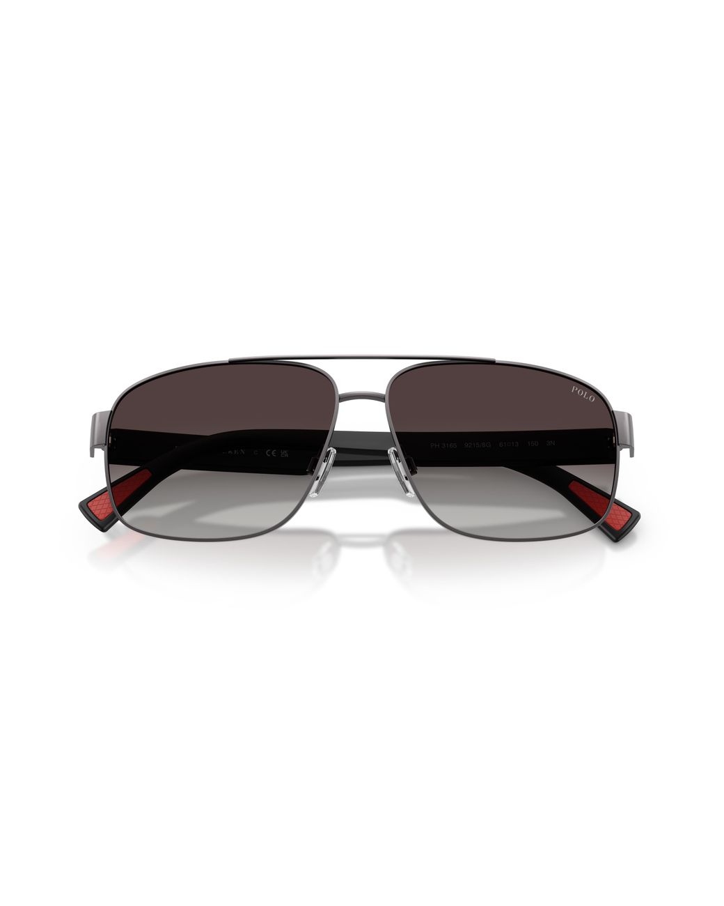 Polo Ralph Lauren Black Ph3165 92158G Sunglasses Metal Pilot Normal Nuanced for men