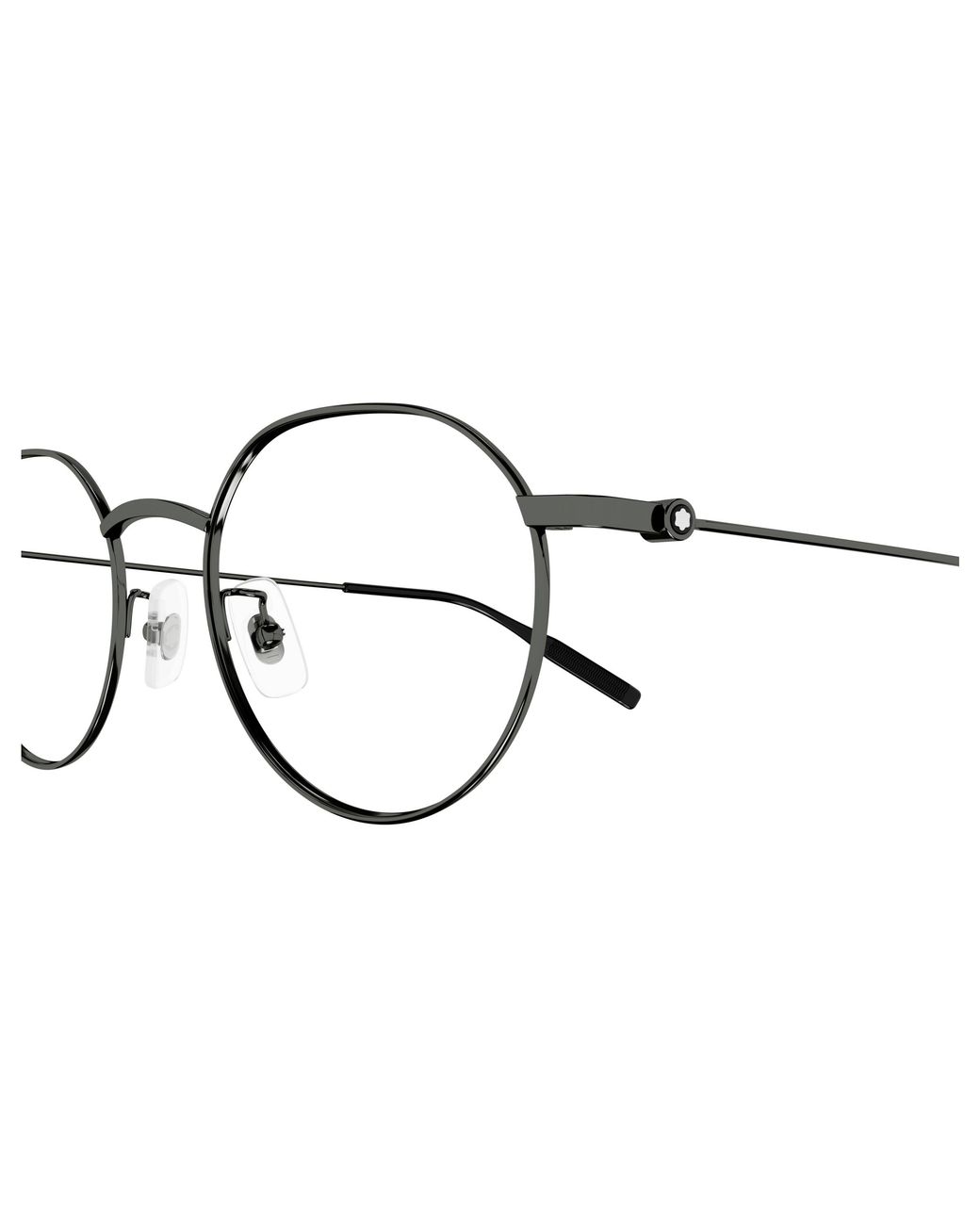 Montblanc Black Mb0317Oa 003 Optical Frames Titanium Transparent Round for men