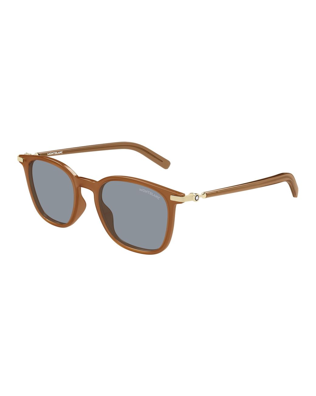 Montblanc Black Mb0460S 005 Sunglasses Injected Squared for men