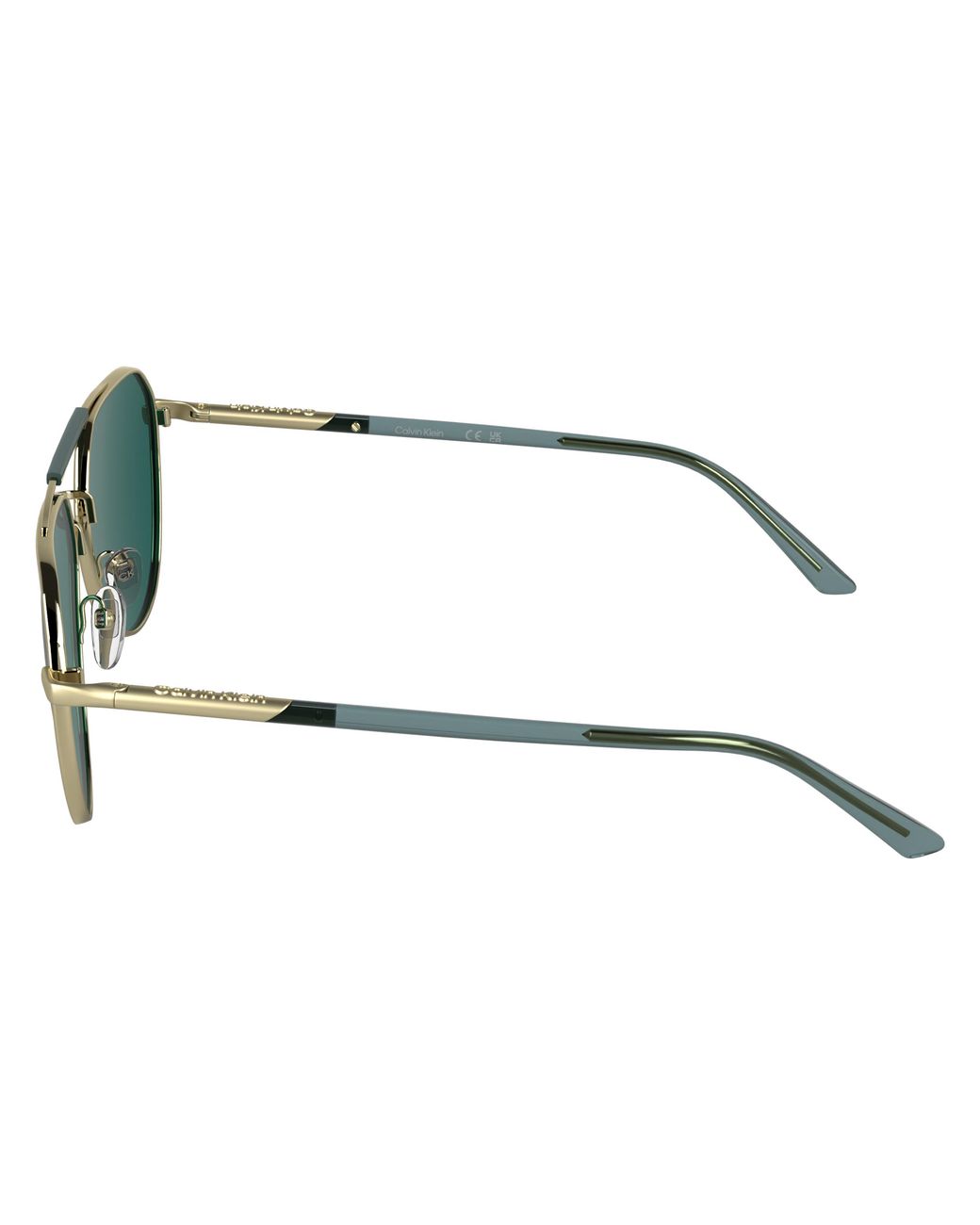 Calvin Klein Black Ck26100S 717 Sunglasses Metal Petrolium Pilot Normal