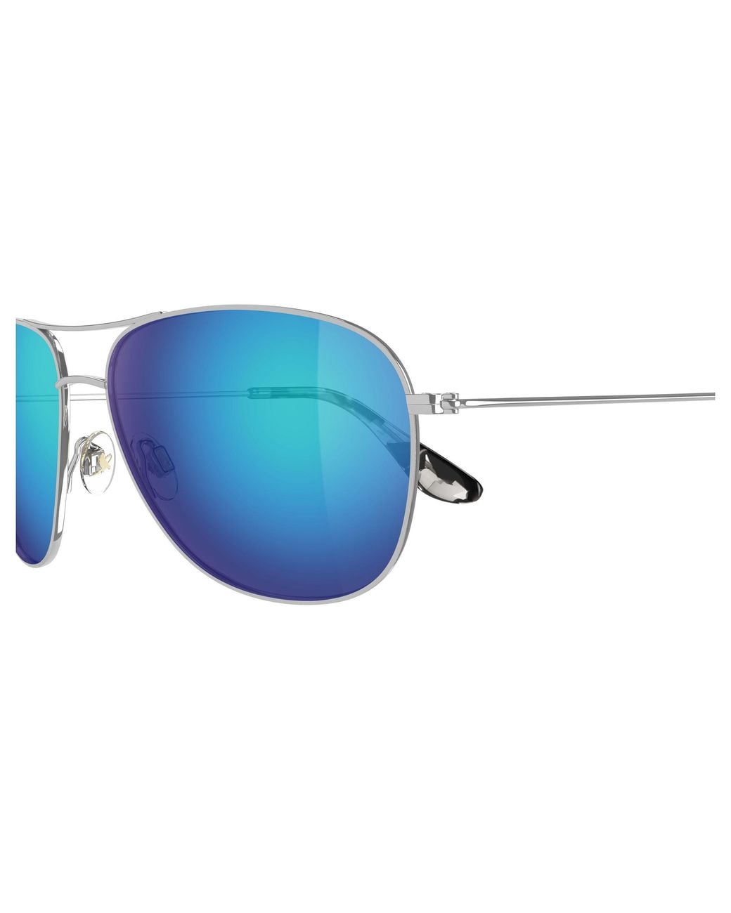 Maui Jim Black Mj0247S 001 Occhiali Da Sole Titanio Blu Squadrata