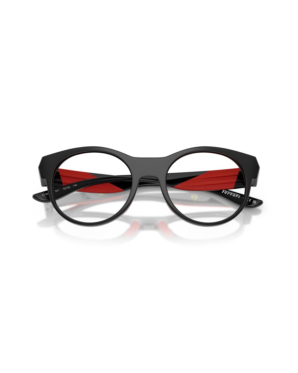FERRARI SCUDERIA Black Fz8031U 501 Optical Frames Injected Transparent Geometric Normal