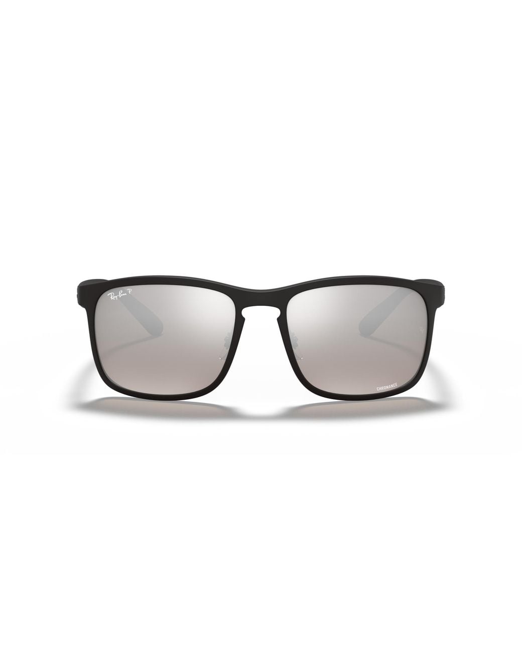 Ray-Ban Black Rb4264 Polarized+ Lenses Sunglasses Frame Silver Lenses Polarized for men
