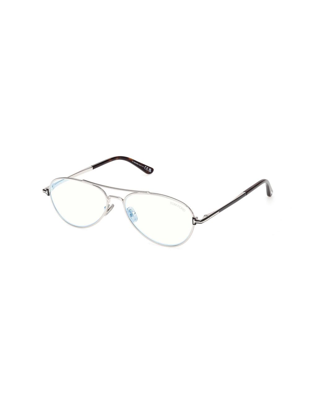Tom Ford Black Ft6128-B 016 Optical Frames Metal Pilot Normal for men