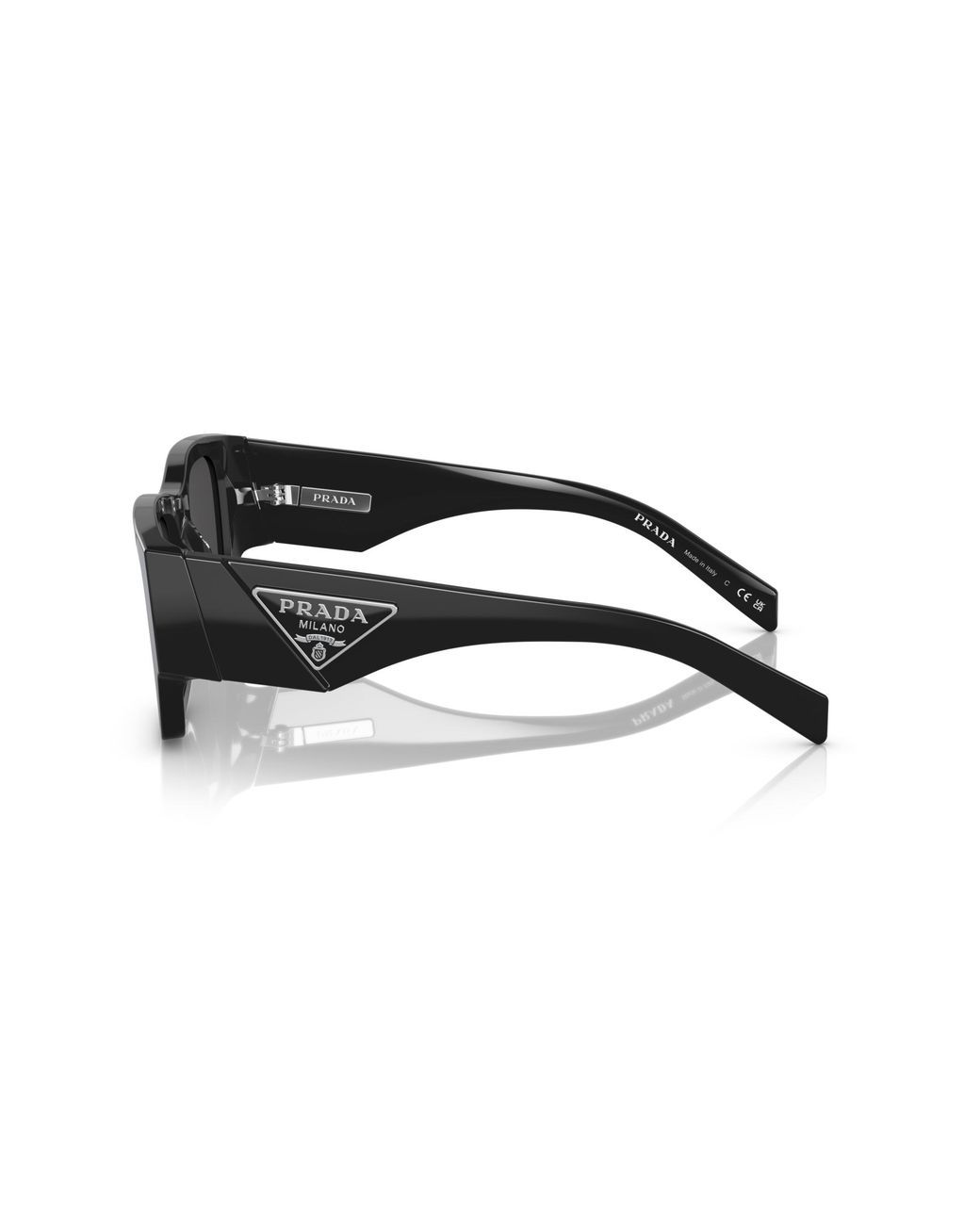 Prada Black Pr 10Zs 1Ab5S0 Sunglasses Acetate Pillow Normal for men