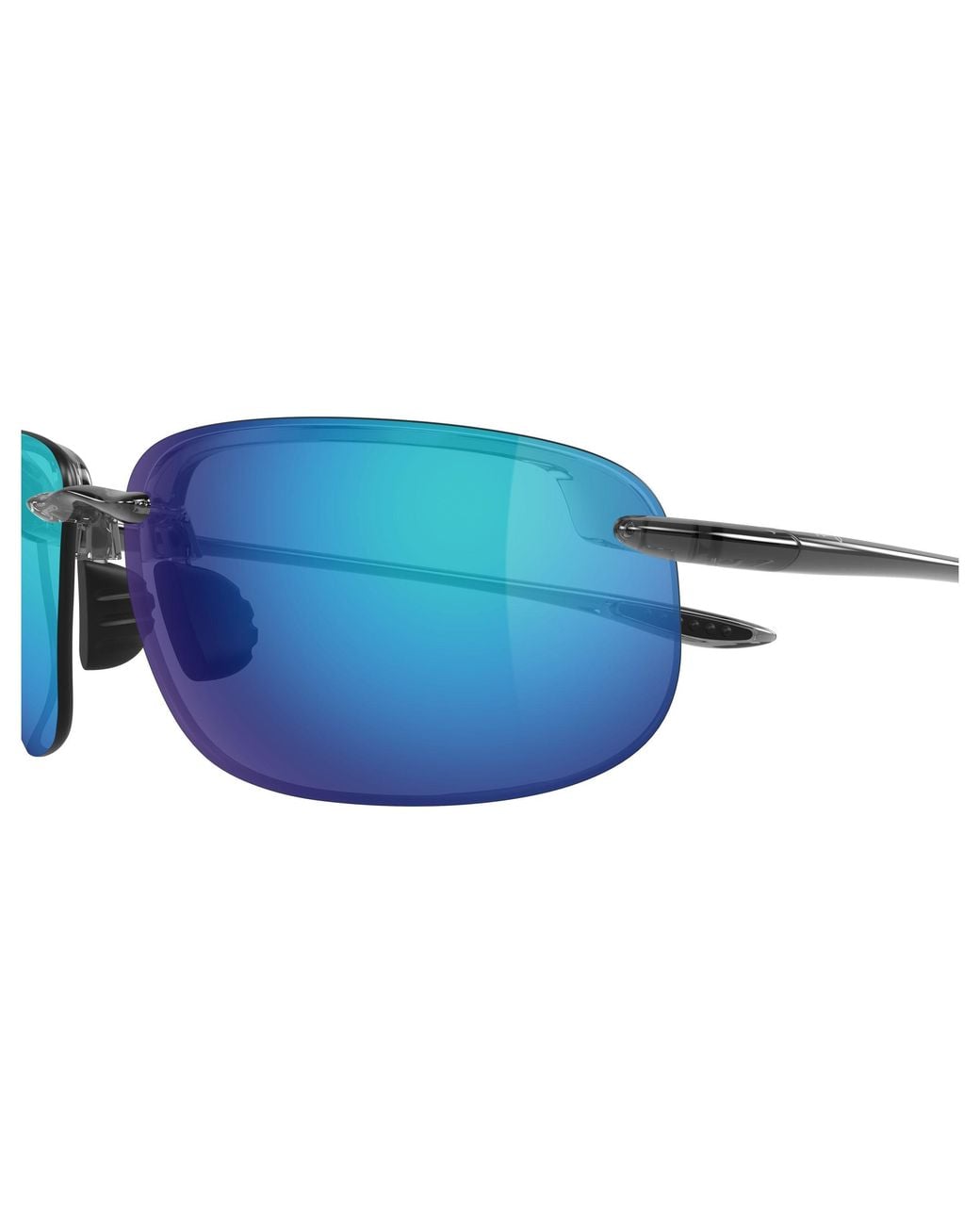 Maui Jim Black Mj0456S 002 Occhiali Da Sole Iniettato Blu Rotonda