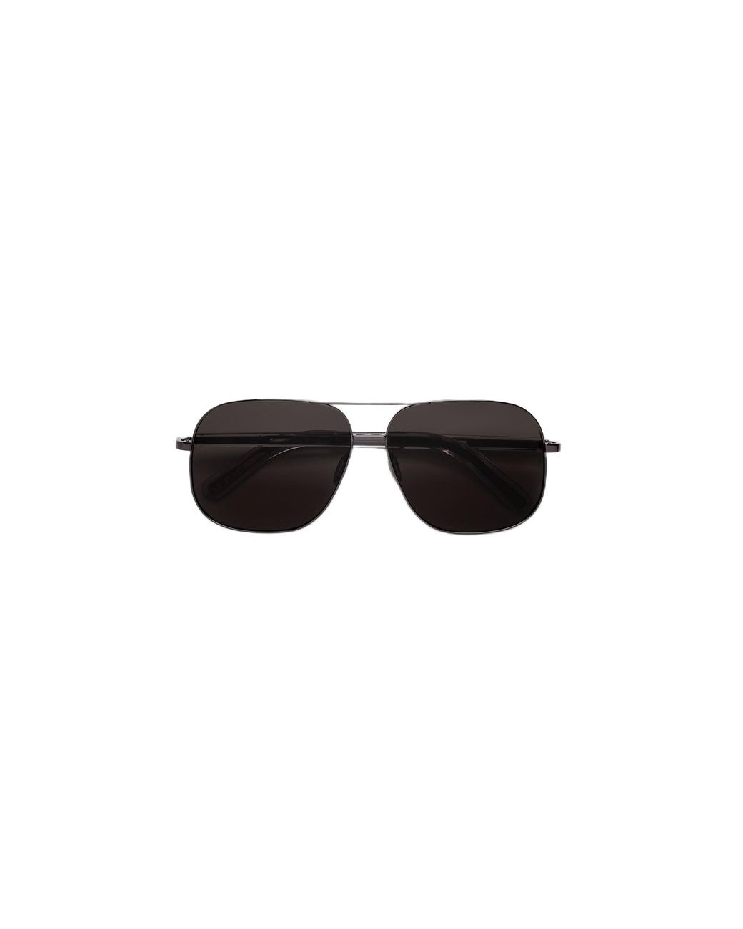 MM6 by Maison Margiela Black Yy9 Lunettes 21 Noir Occhiali Da Sole Metallo Squadrata Normale