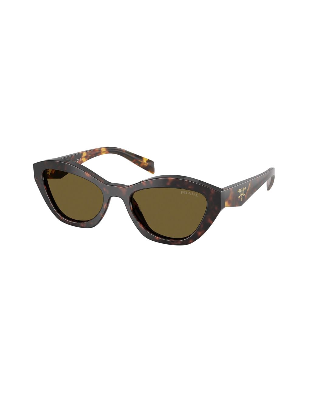 Prada Black Pr A02S 17N09Z Sunglasses Acetate Butterfly Normal