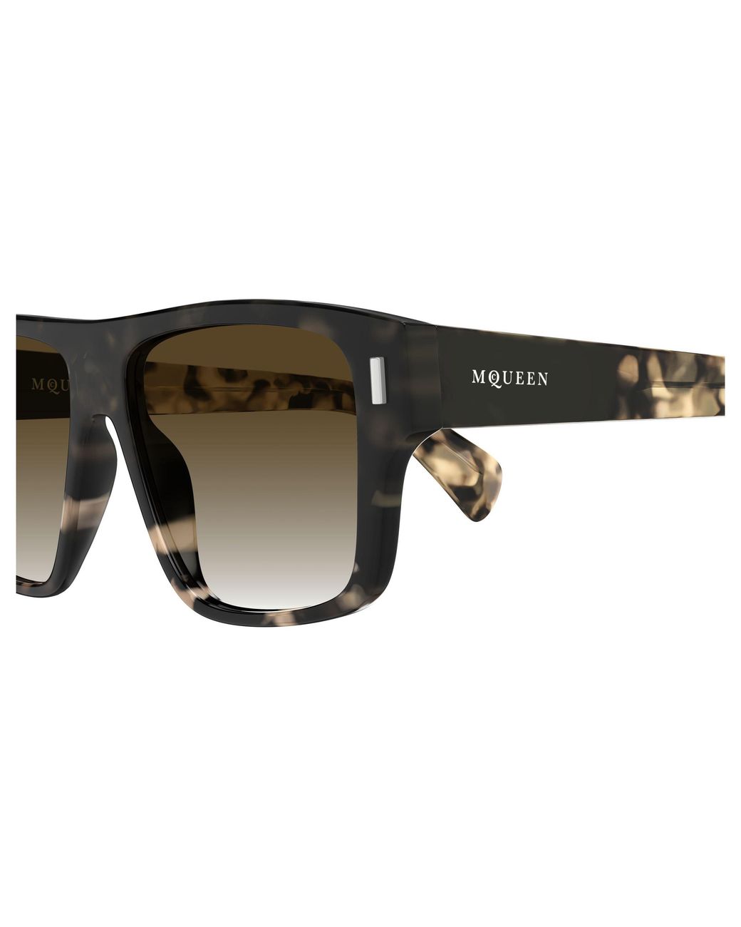 McQueen Black Am0550S 002 Sunglasses Acetate Squared for men