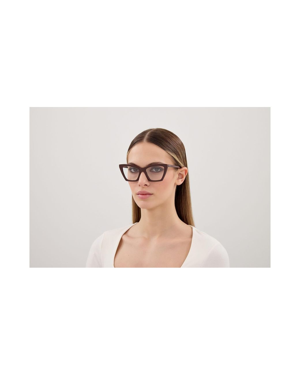 McQueen Black Am0536O 003 Optical Frames Acetate Transparent Cat Eye