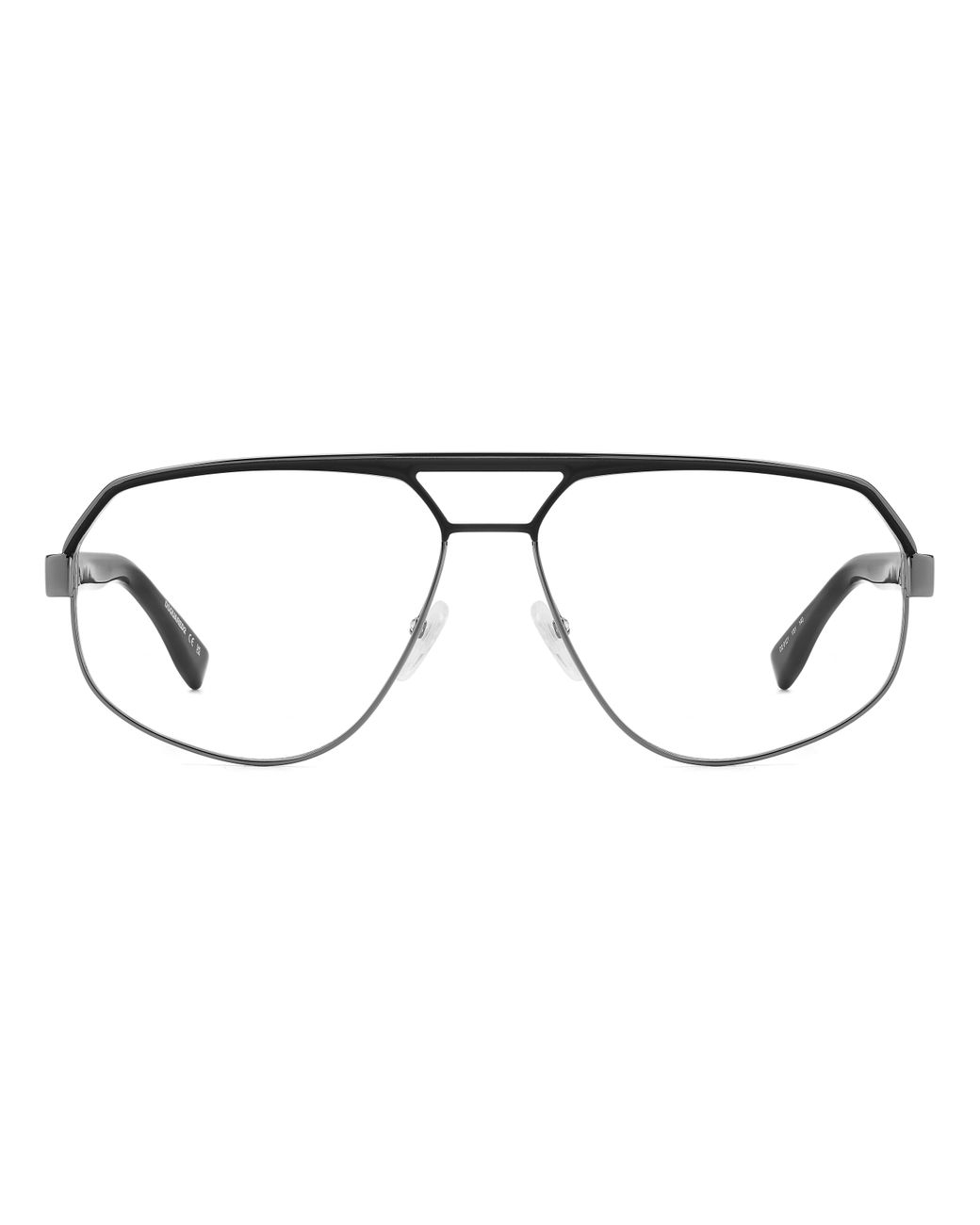 DSquared² Black D2 0121 V81 Optical Frames Metal Squared for men
