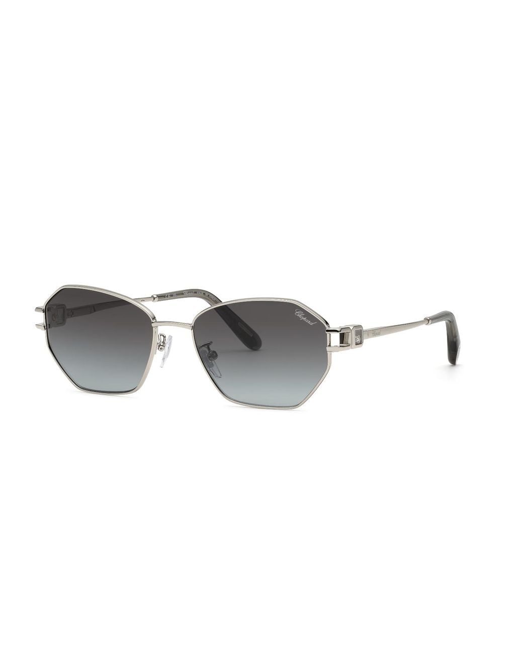 Chopard Black Schm50S 579 Sunglasses Metal Smoke Geometric Anti-Glare Nuanced