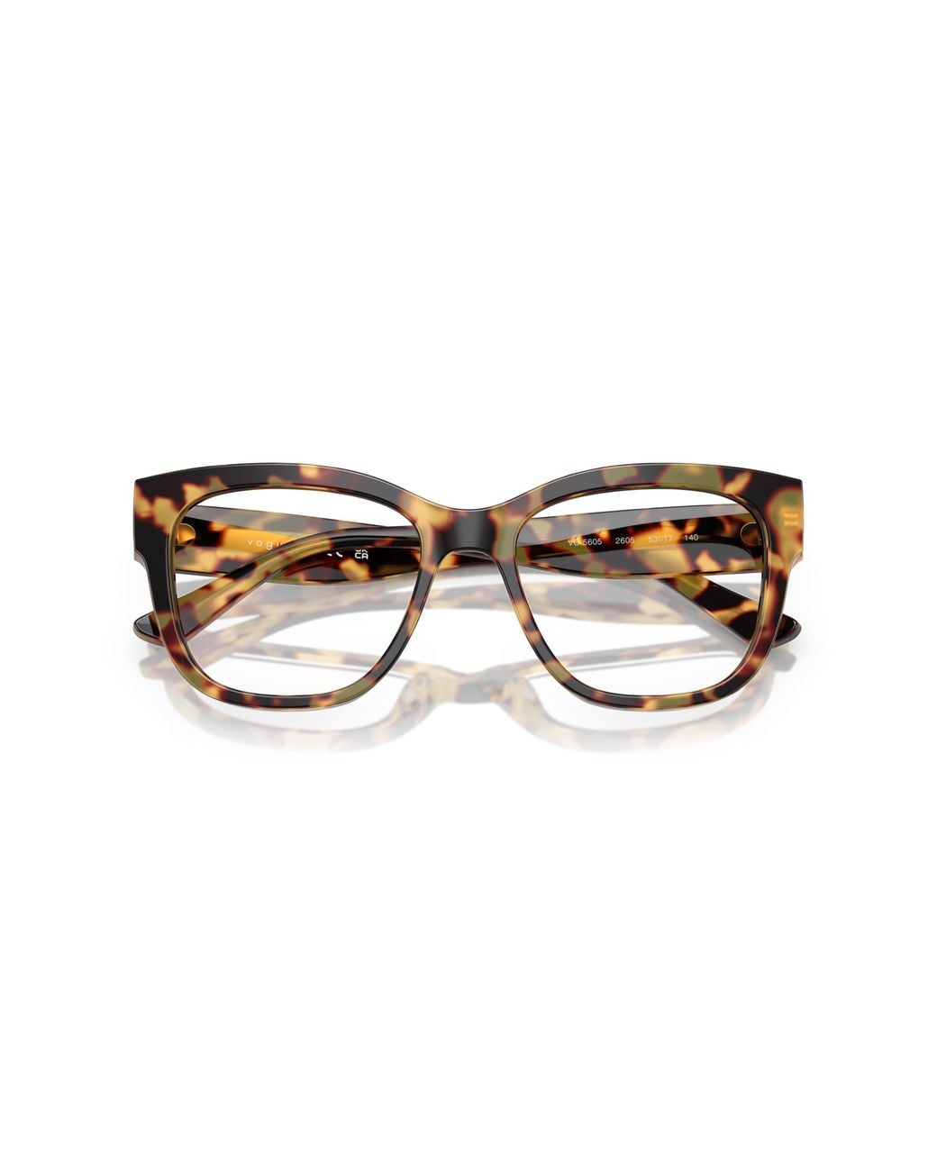 Vogue Eyewear Black Vo5605 2605 Optical Frames Acetate Transparent Squared Normal