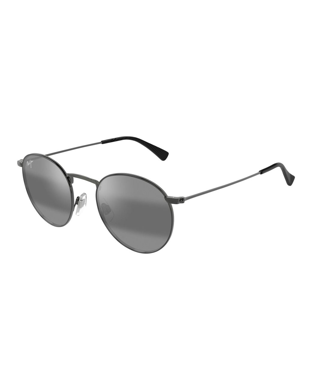 Maui Jim Black Mj0667S 001 Occhiali Da Sole Metallo Grigio Rotonda