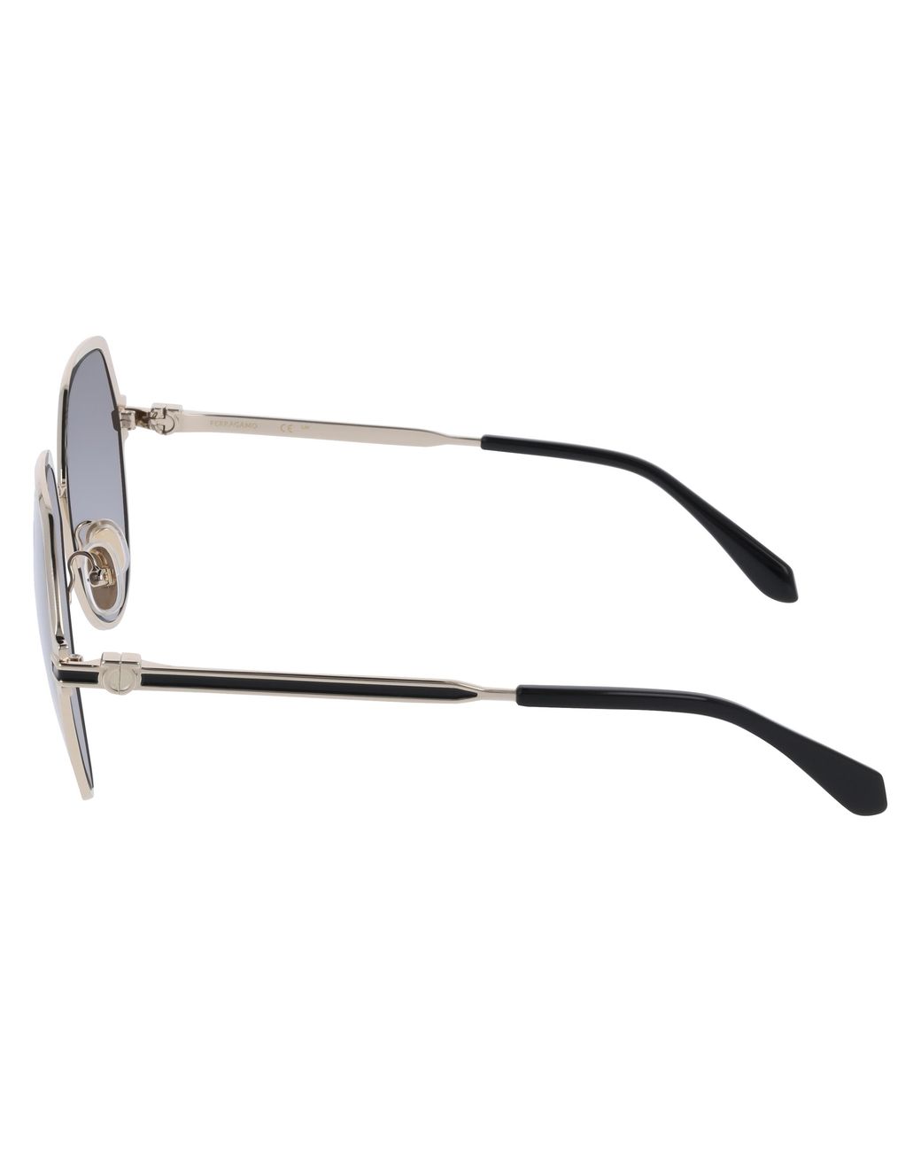 Ferragamo Black Sf325S 738 Sunglasses Metal Normal