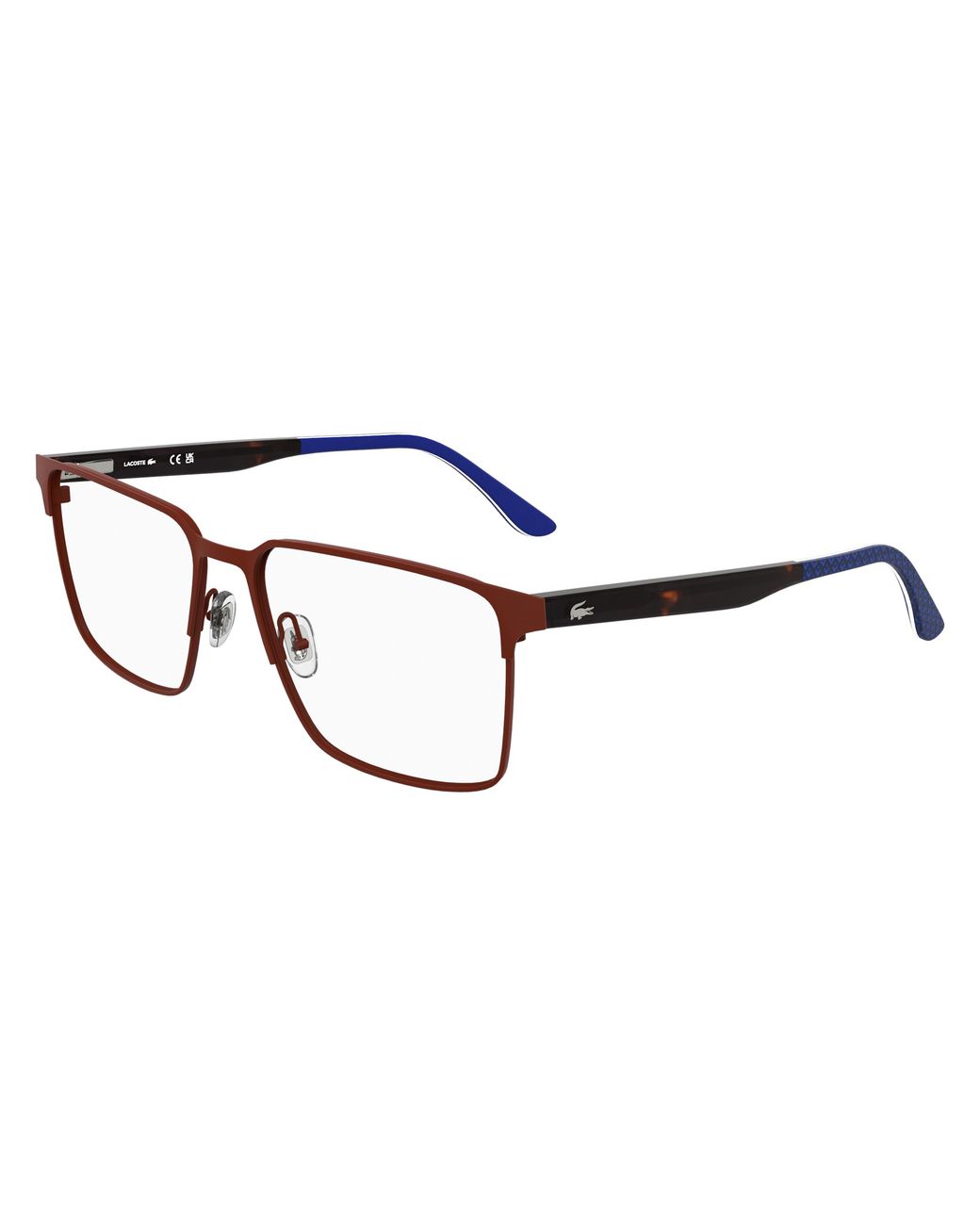 Lacoste Black L2314 601 Optical Frames Metal Squared Normal for men
