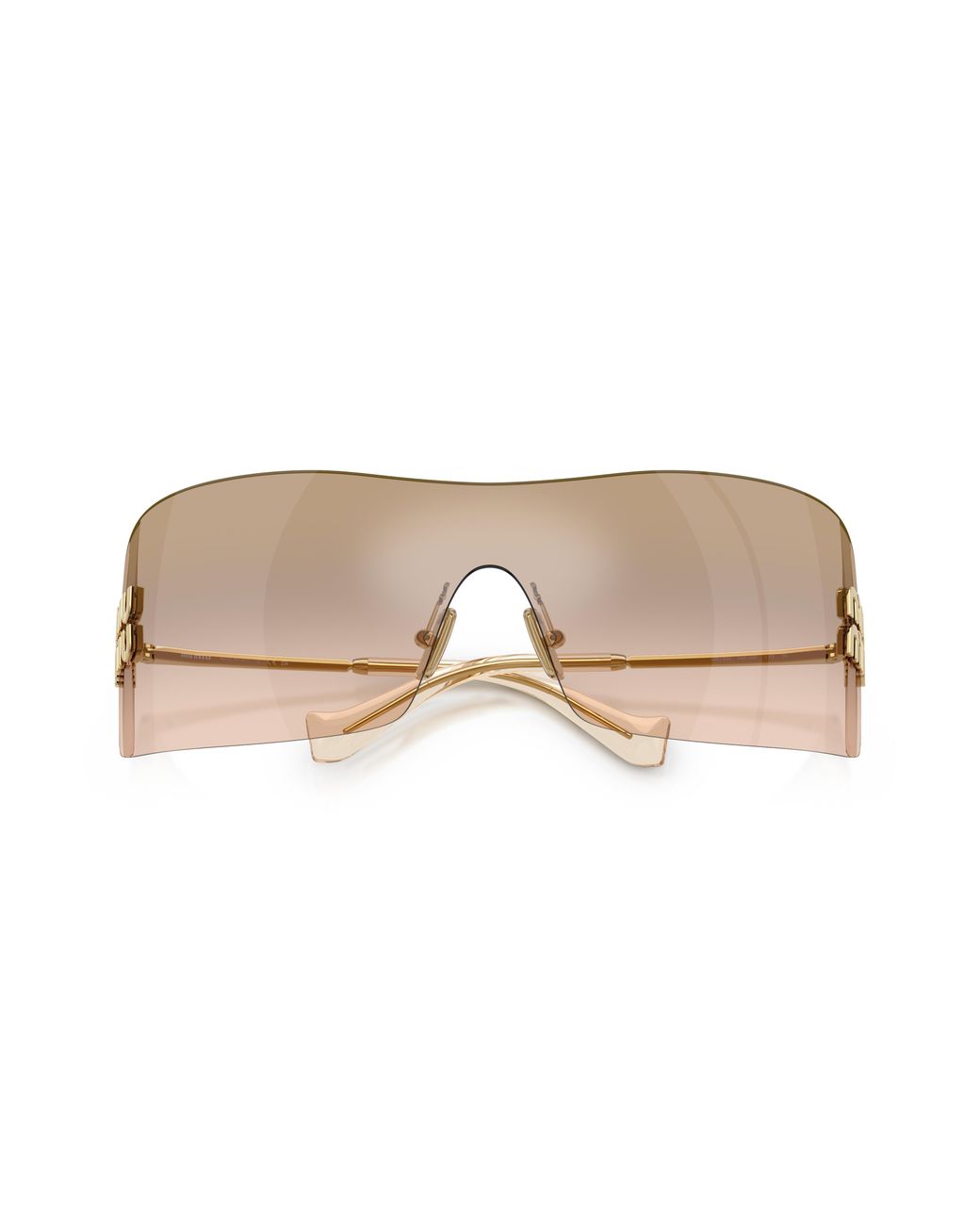Miu Miu Black Mu B53S 5Ak20P Sunglasses Metal Squared Mirror