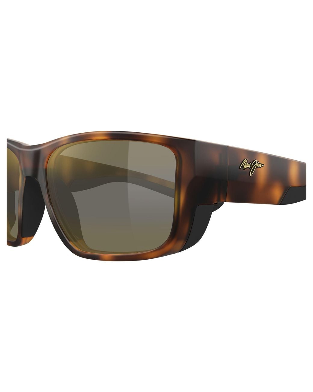 Maui Jim Black Mj0896S 003 Occhiali Da Sole Iniettato Bronzo Squadrata