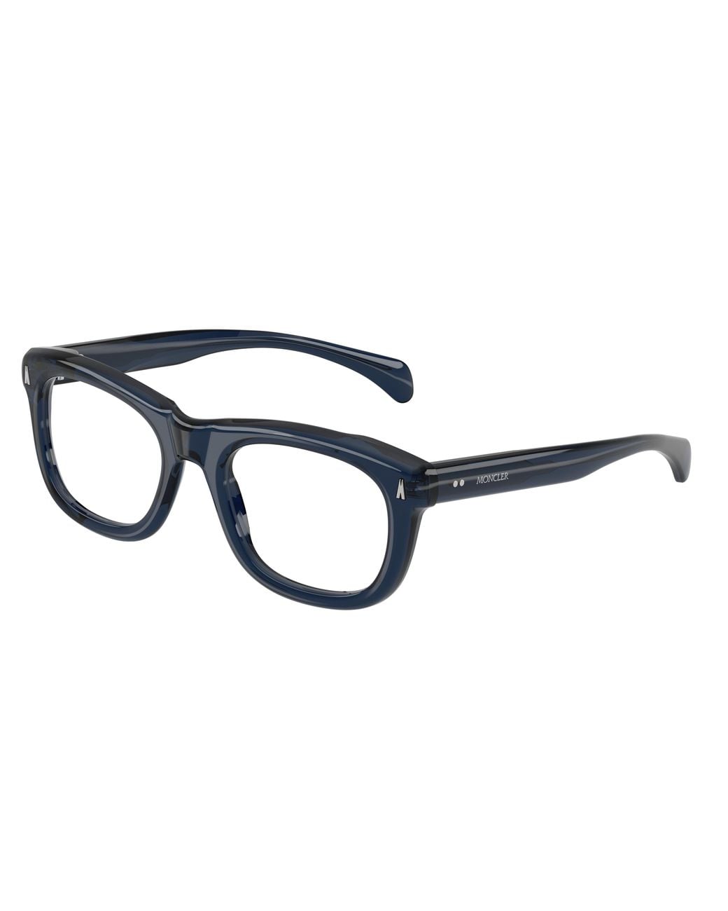 Moncler Black Me2040 Meteore 3020 Optical Frames Acetate Transparent Squared Normal