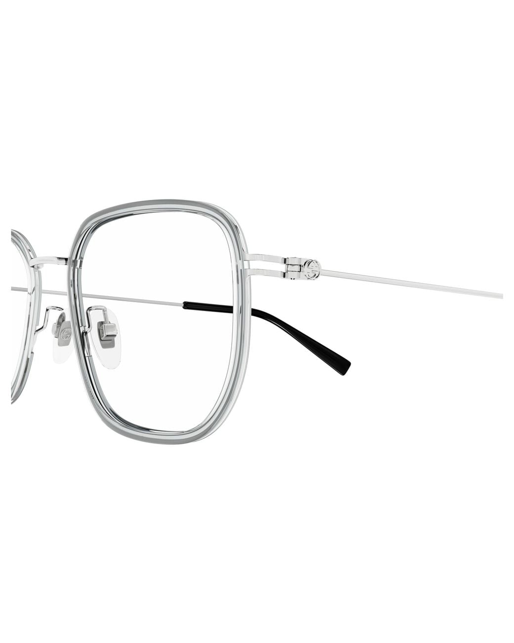 Gucci Black Gg1852Oa 004 Optical Frames Injected Transparent Squared