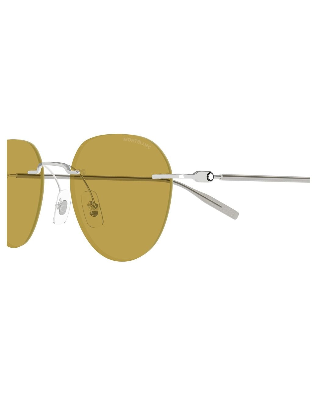 Montblanc Black Mb0428S 005 Sunglasses Metal Round for men