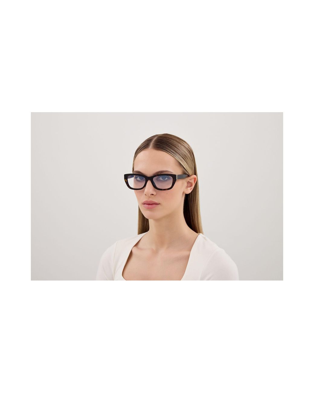 Saint Laurent Black Sl M153 Opt 002 Optical Frames Acetate Transparent Cat Eye "Antiriflesso"
