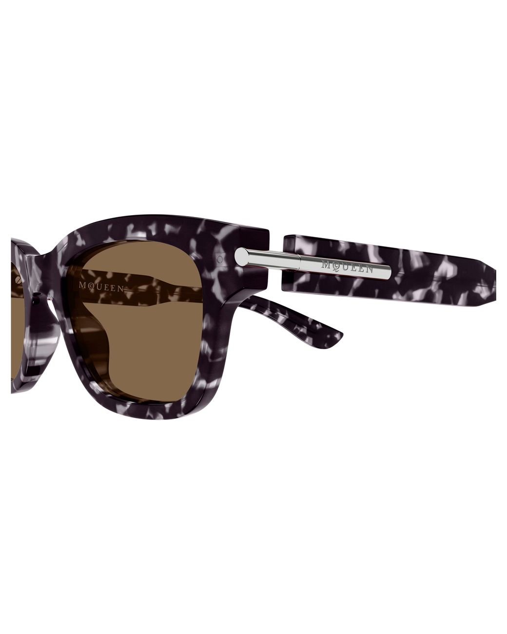 McQueen Black Am0497S 002 Sunglasses Acetate Squared