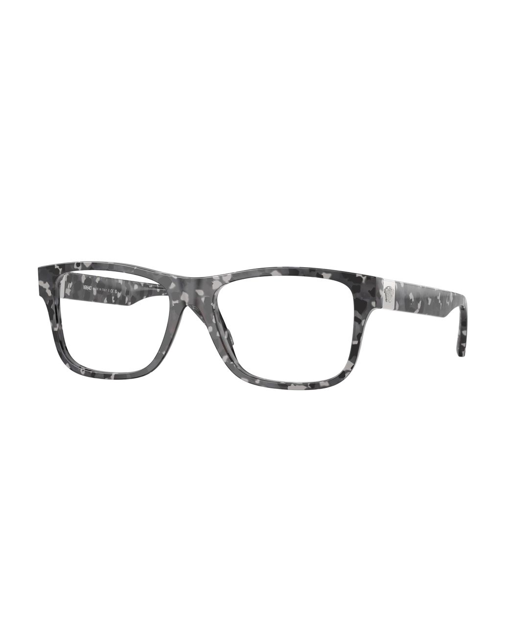 Versace Black Ve3380 5546 Optical Frames Acetate Squared Normal for men