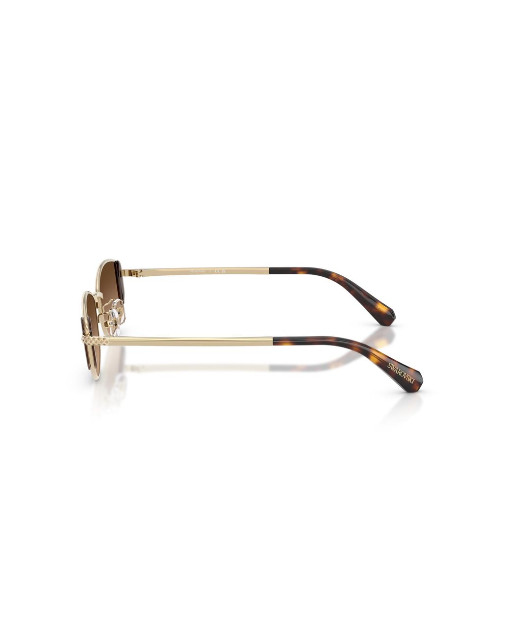 Swarovski Black Sk7035D 401374 Sunglasses Metal Round Normal Shaded