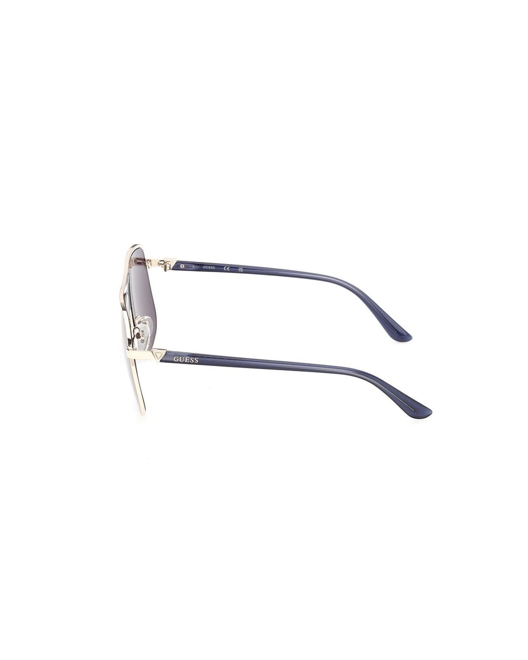 Guess Black Gu00358 32V Sunglasses Injected Pilot Normal