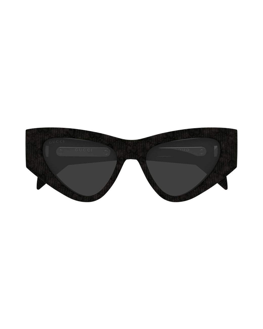 Gucci Black Gg2019S 007 Sunglasses Acetate Cat Eye