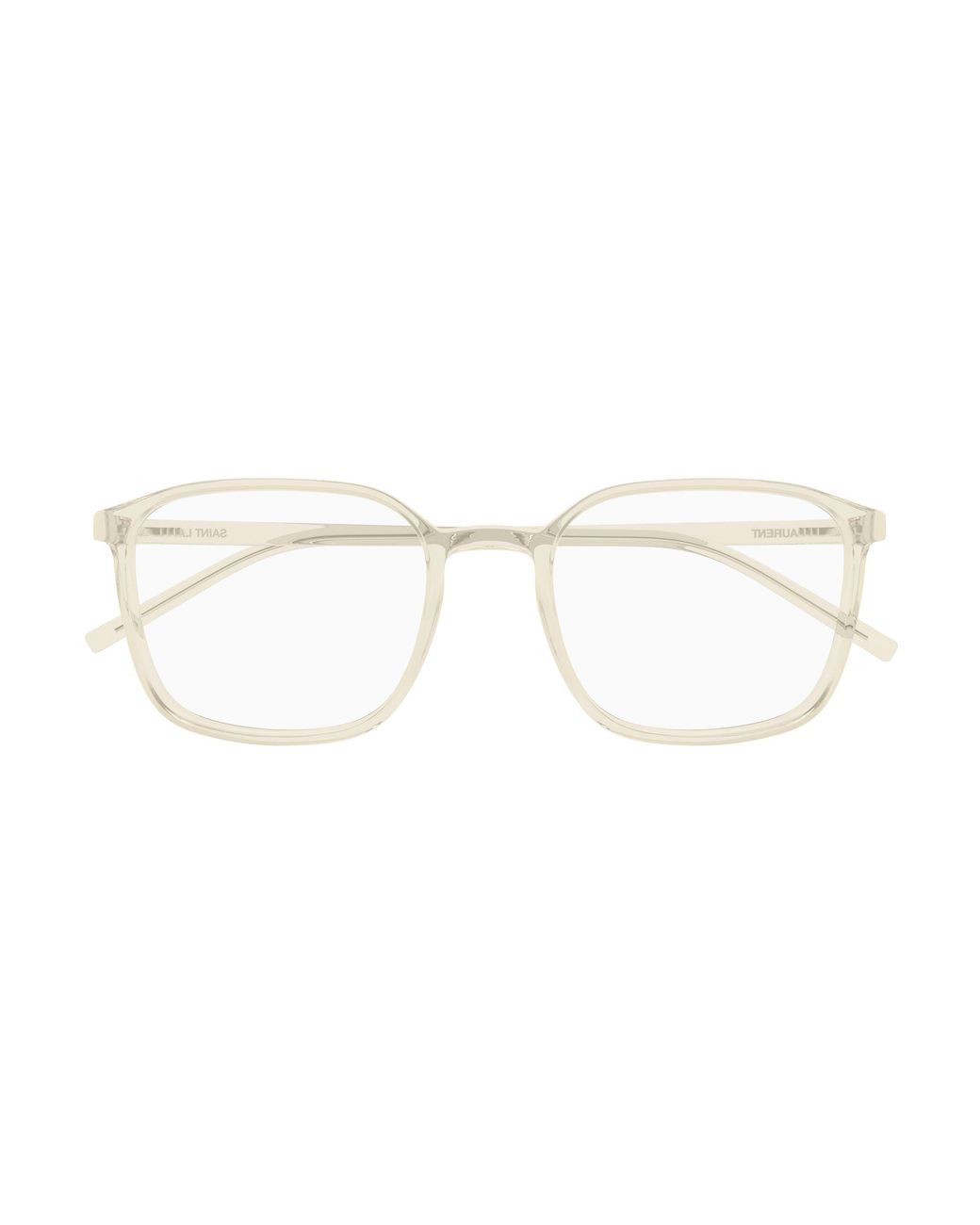 Saint Laurent Black Sl 845 004 Optical Frames Bio-Injected Transparent Squared for men