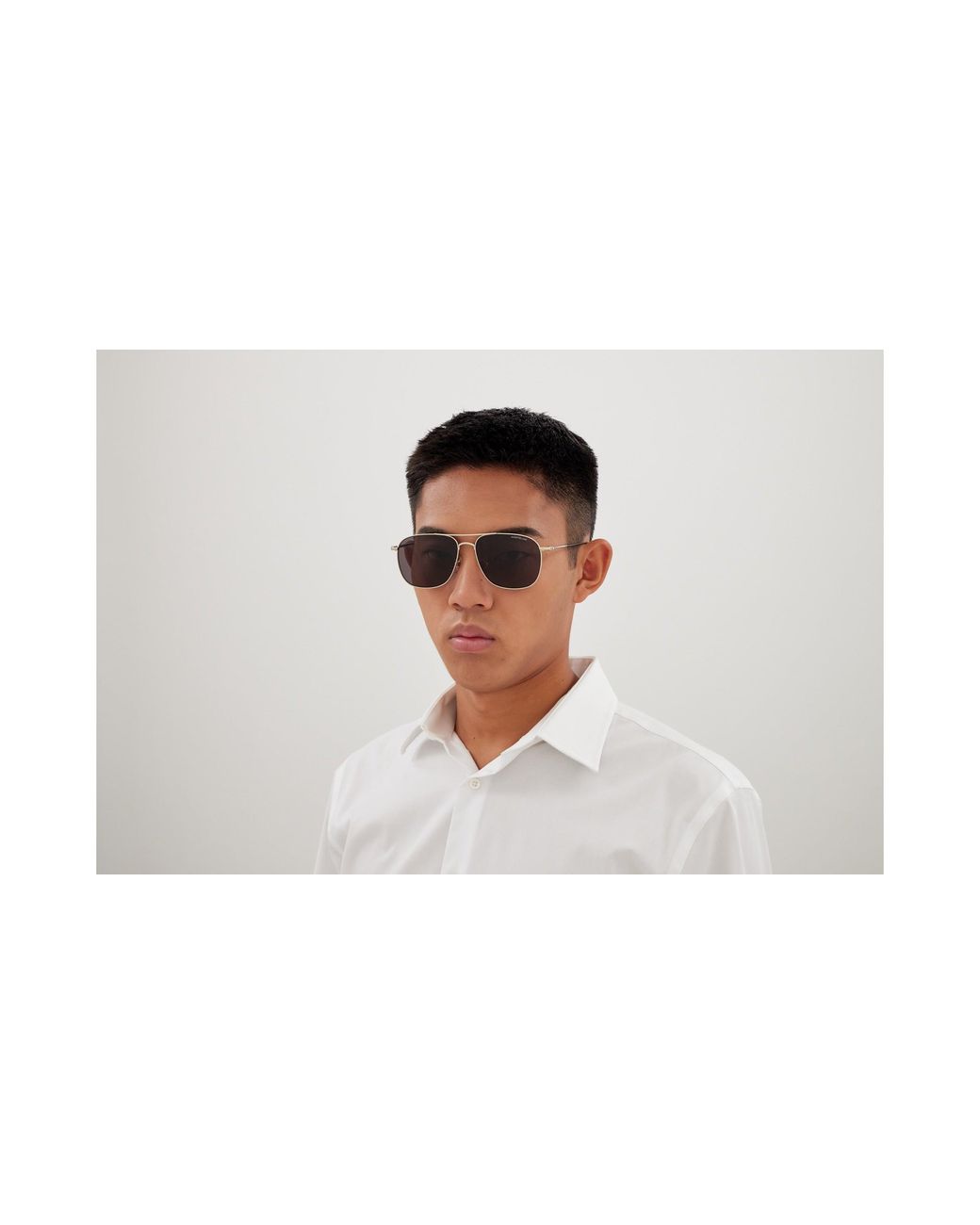 Montblanc Black Mb0417Sa 001 Sunglasses Titanium Pilot for men