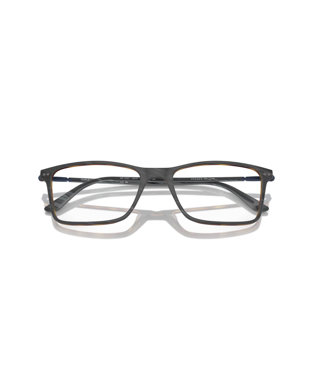 Giorgio Armani Black Ar7037 5570 Optical Frames Acetate Squared Normal for men