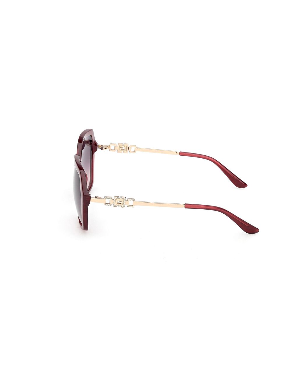 Guess Black Gu00267 69Z Sunglasses Injected Geometric Normal