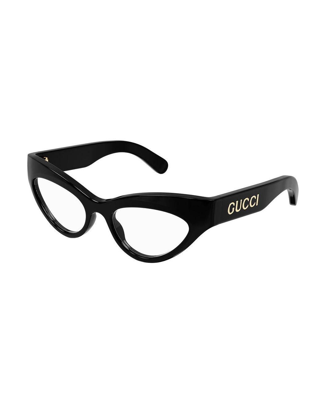 Gucci Black Gg1295O 001 Optical Frames Acetate Cat Eye