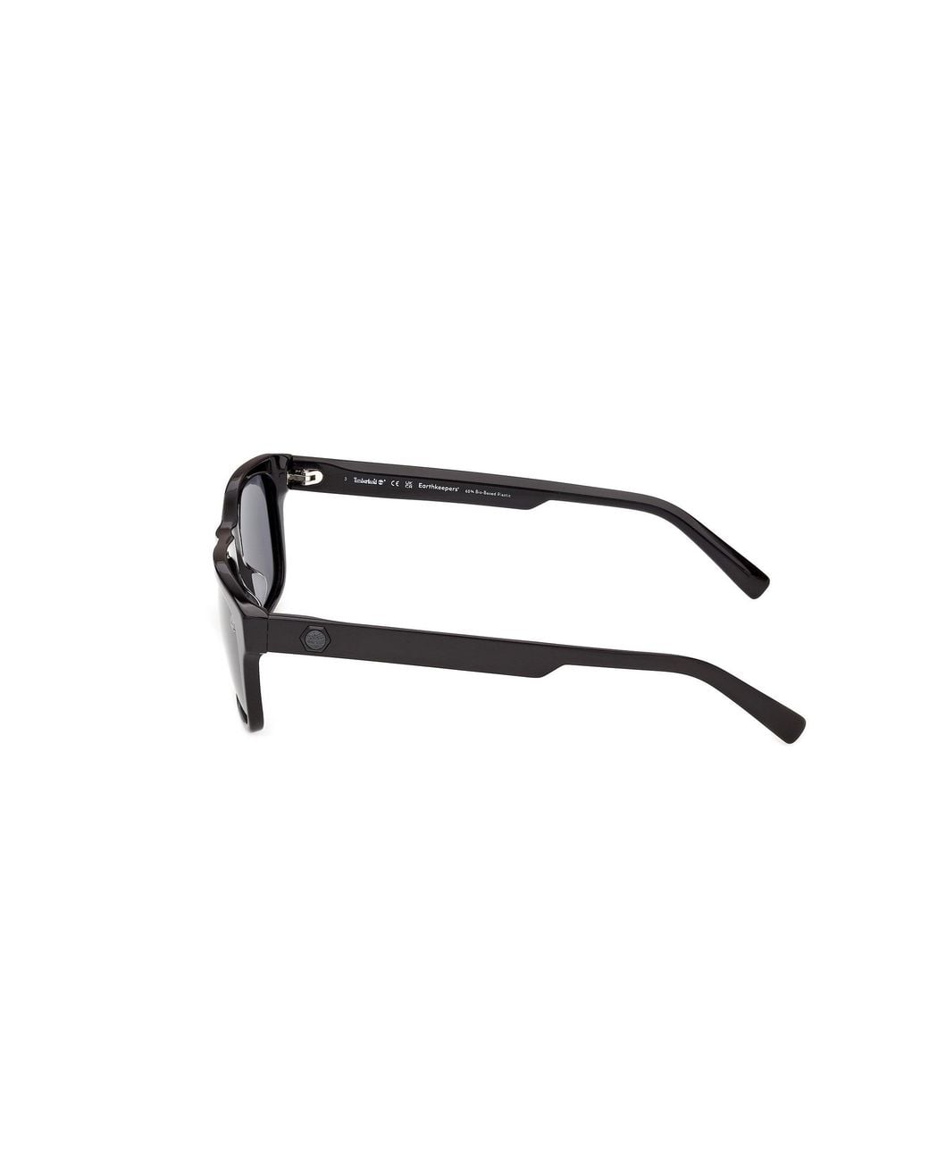 Timberland Black Tb00098 01D Sunglasses Acetate Smoke Squared Polarized for men