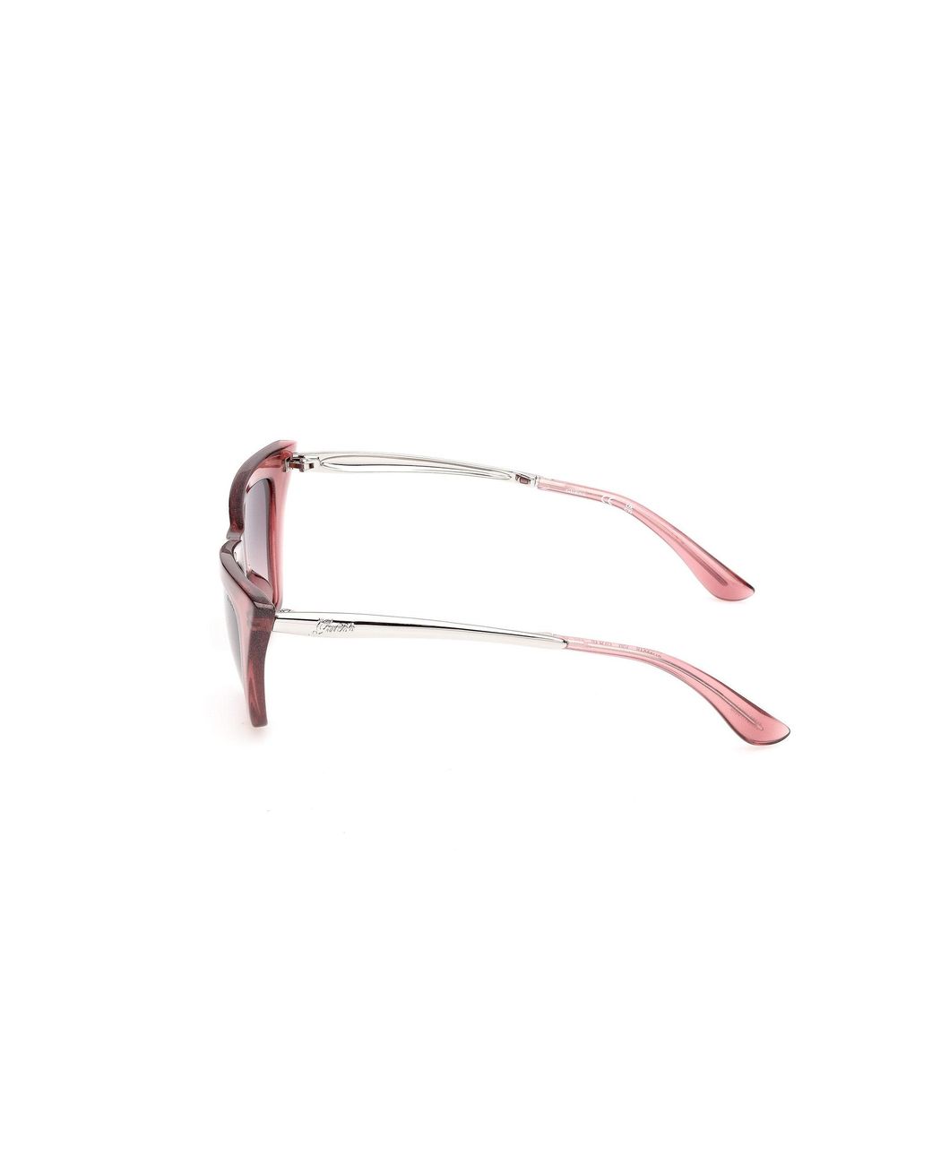 Guess Pink Gu00310 72B Sunglasses Injected Smoke Cat Eye Normal