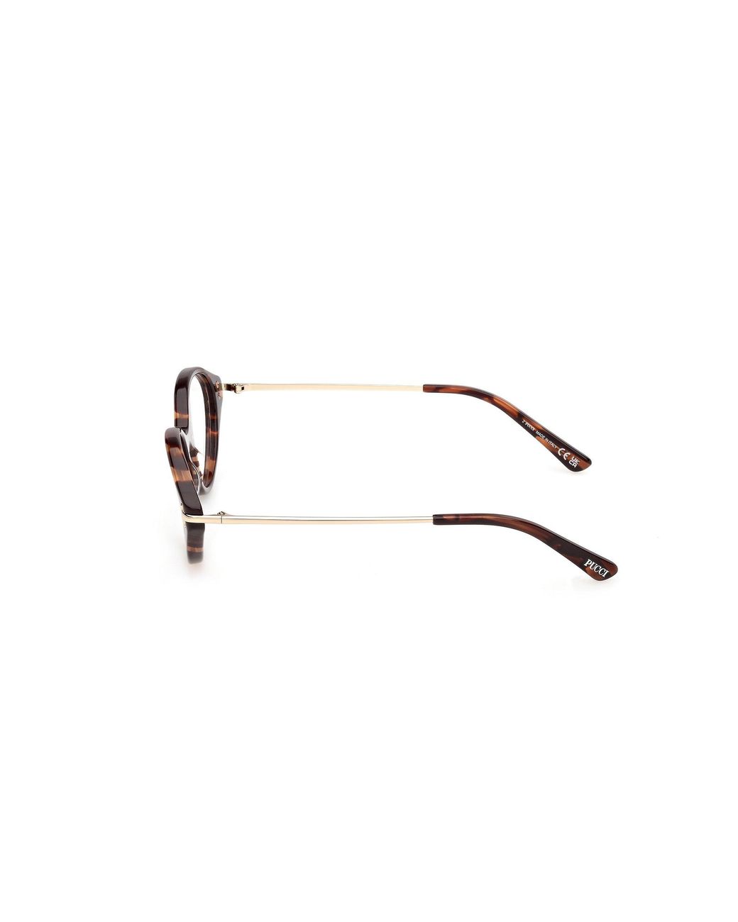 Emilio Pucci Black Ep5278 056 Optical Frames Acetate Round Normal