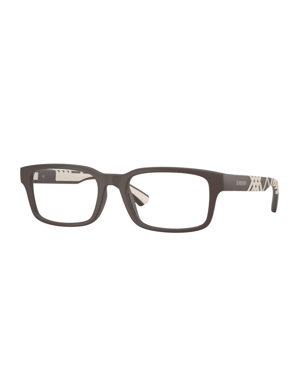 Burberry Black Be2463U 4261 Optical Frames Injected Transparent Squared Normal for men