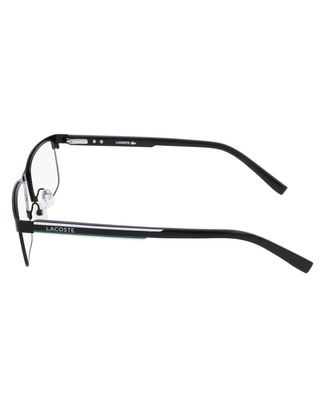 Lacoste Black L2271 001 Optical Frames Metal Squared Normal Normal for men