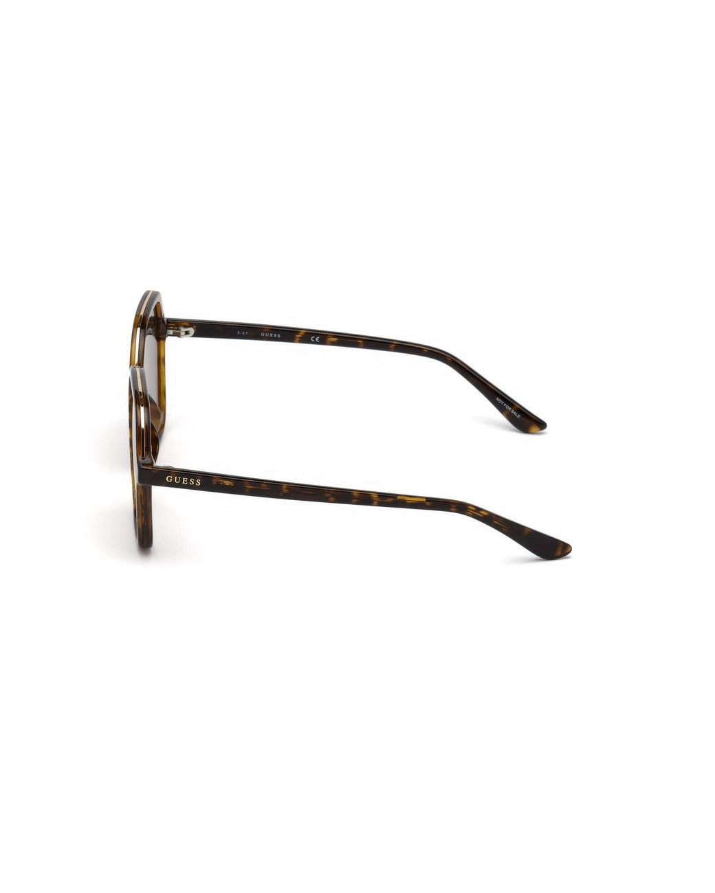Guess Black Gu7557 52F Sunglasses Injected Geometric Normal Shaded