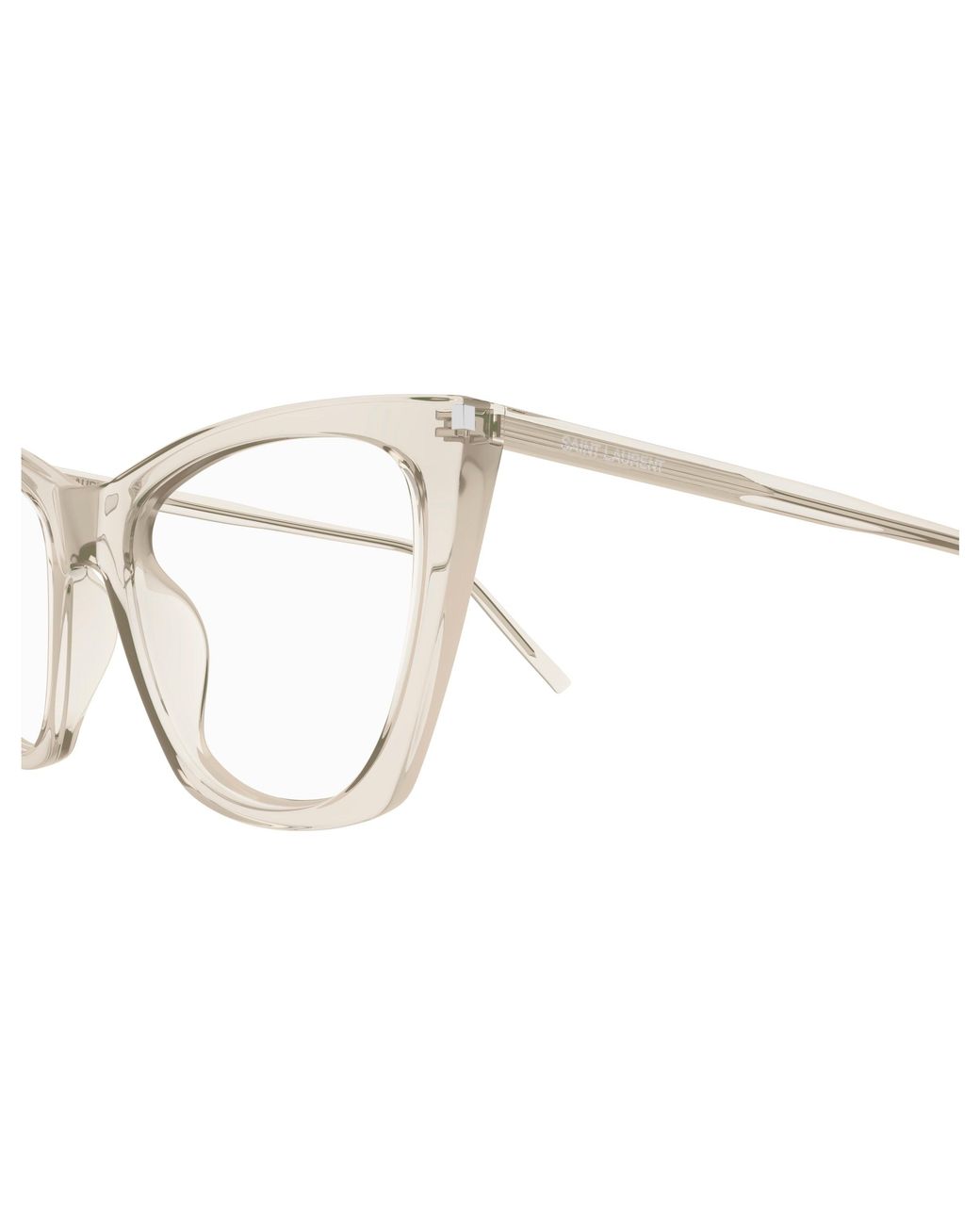 Saint Laurent Black Sl 214 Kate Thin Opt 004 Optical Frames Acetate Transparent Cat Eye