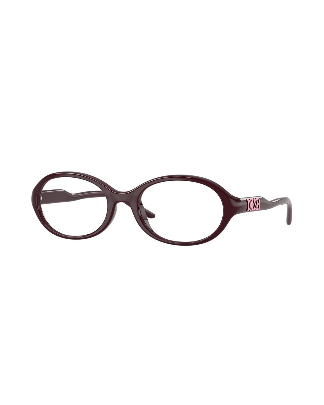 DIESEL Black Dl6014U 2052 Optical Frames Injected Transparent Round Normal