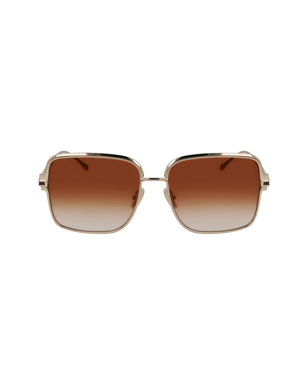Ferragamo Black Sf317S 704 Sunglasses Metal Squared Normal Shaded