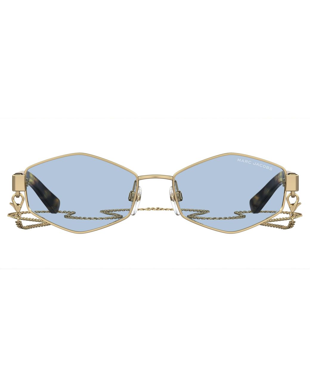 Marc Jacobs Black Marc 496/S 013/Ku Sunglasses Metal Light Geometric