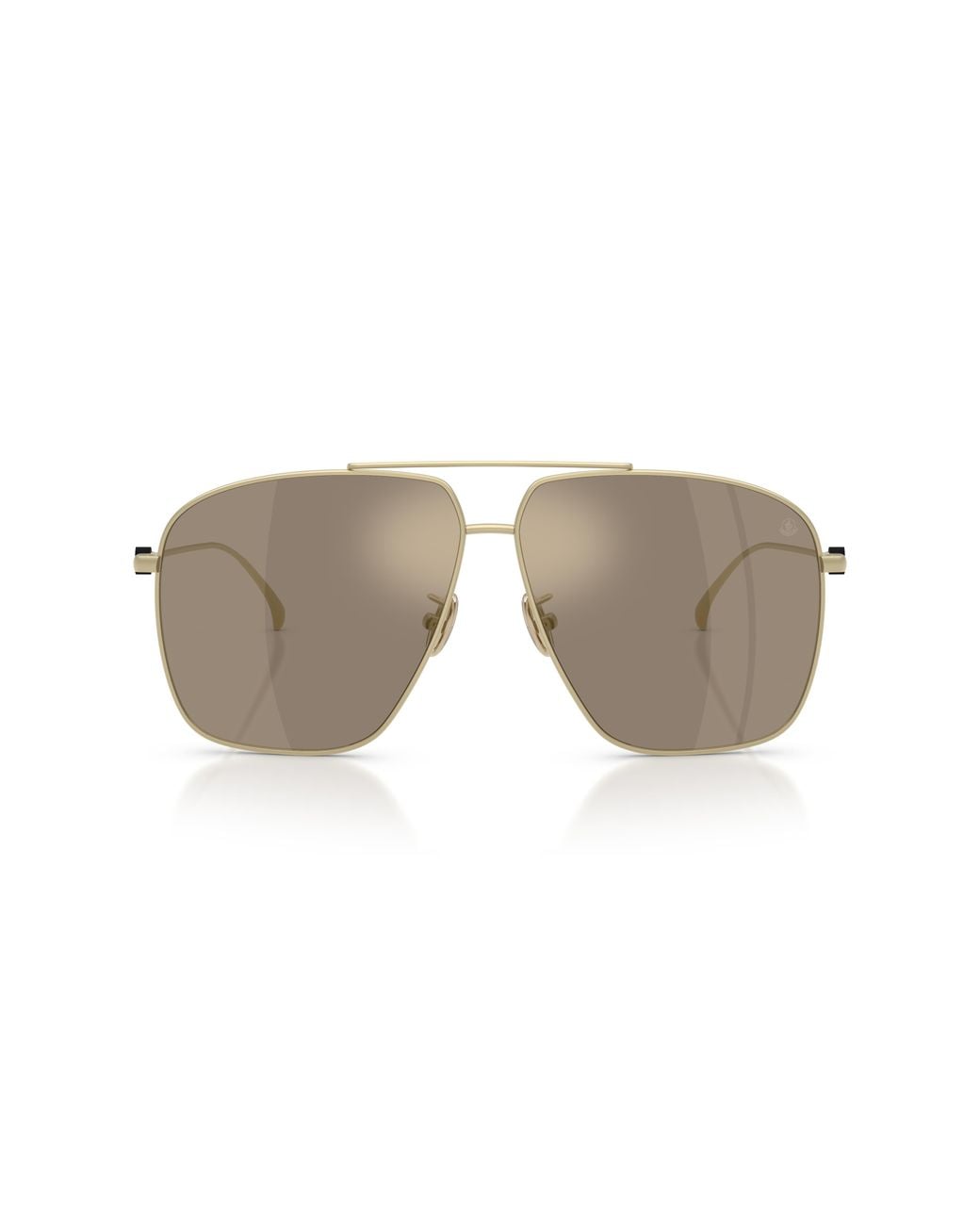 Moncler Black Me4020T Arium 10245A Sunglasses Titanium Geometric Mirror