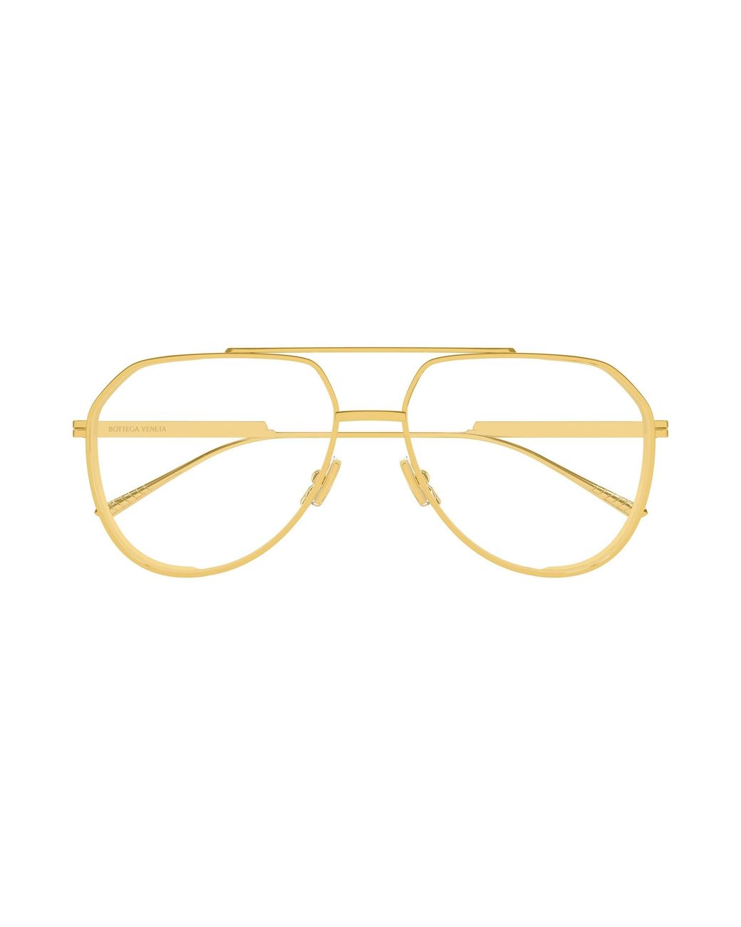 Bottega Veneta Black Bv1465S 005 Sunglasses Metal Transparent Pilot