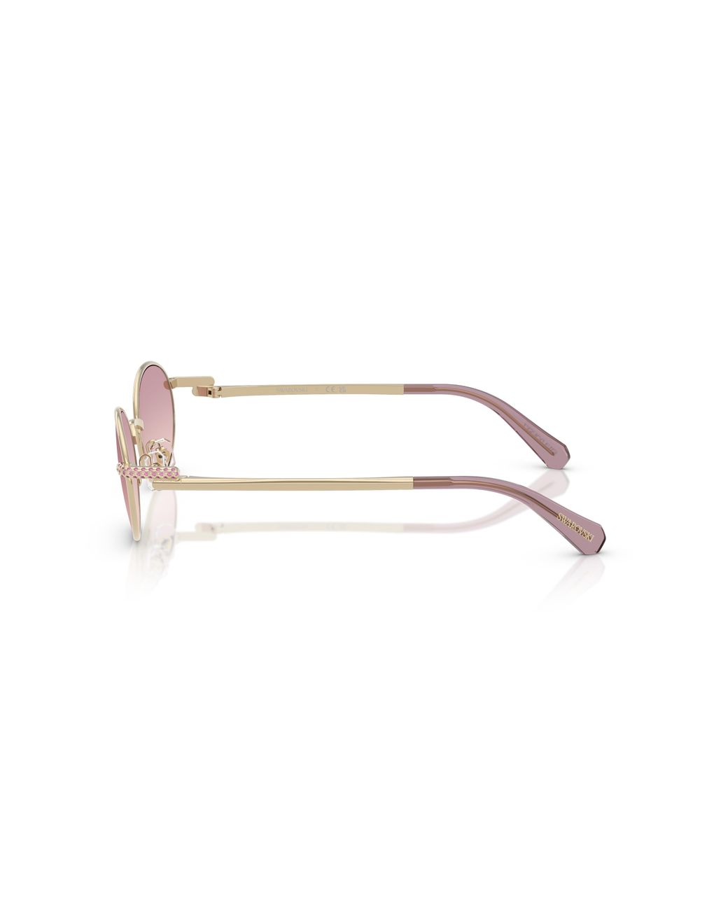 Swarovski Black Sk7033 401368 Sunglasses Metal Round Normal Nuanced