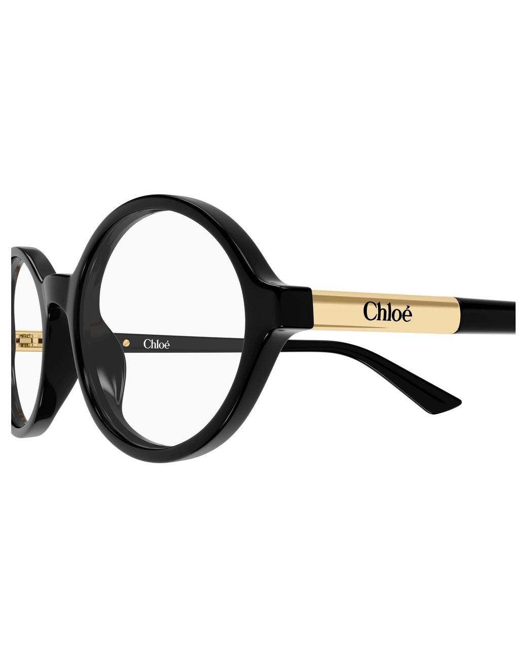 Chloé Black Ch0367O 001 Optical Frames Acetate Transparent Round